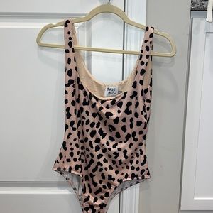 Princess polly leopard print body suit size 8
